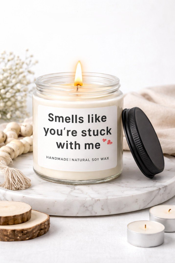 Premium lavender scented candle