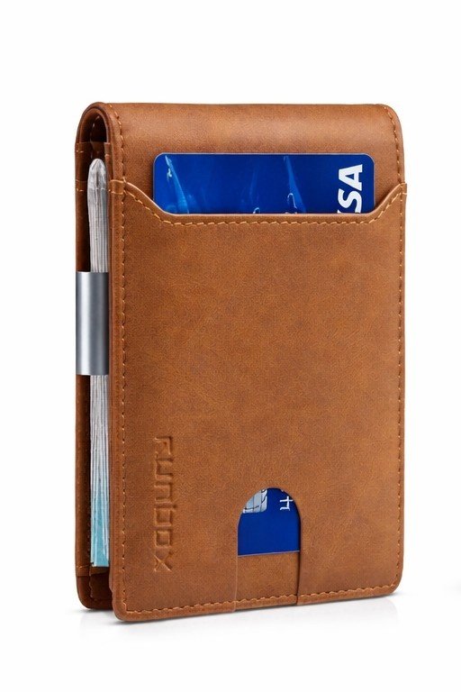 Slim Runbox leather wallet