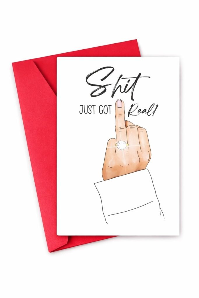 Perfect Engagement Card for the Bride-to-Be