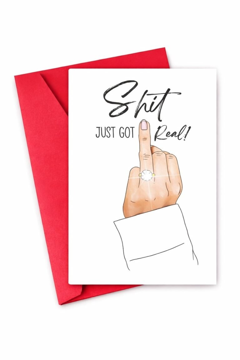Perfect Engagement Card for the Bride-to-Be