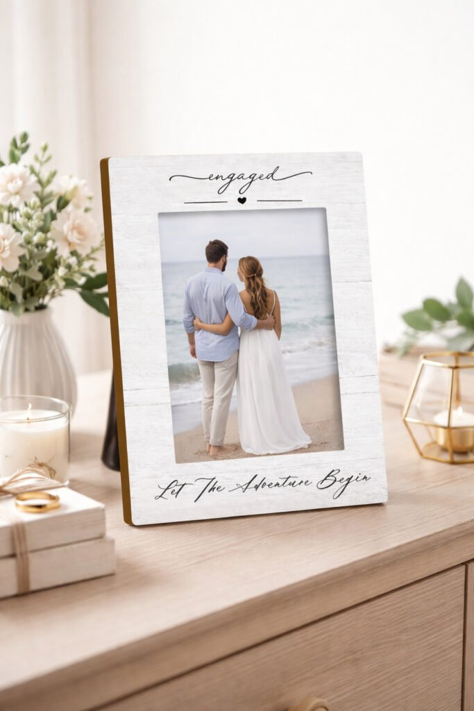 Picture Frame for Engaged & Newlywed Couples