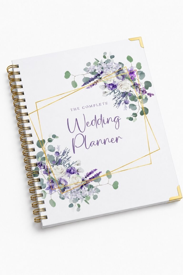 Lavender Haze Wedding Planner Book & Bridal Organizer
